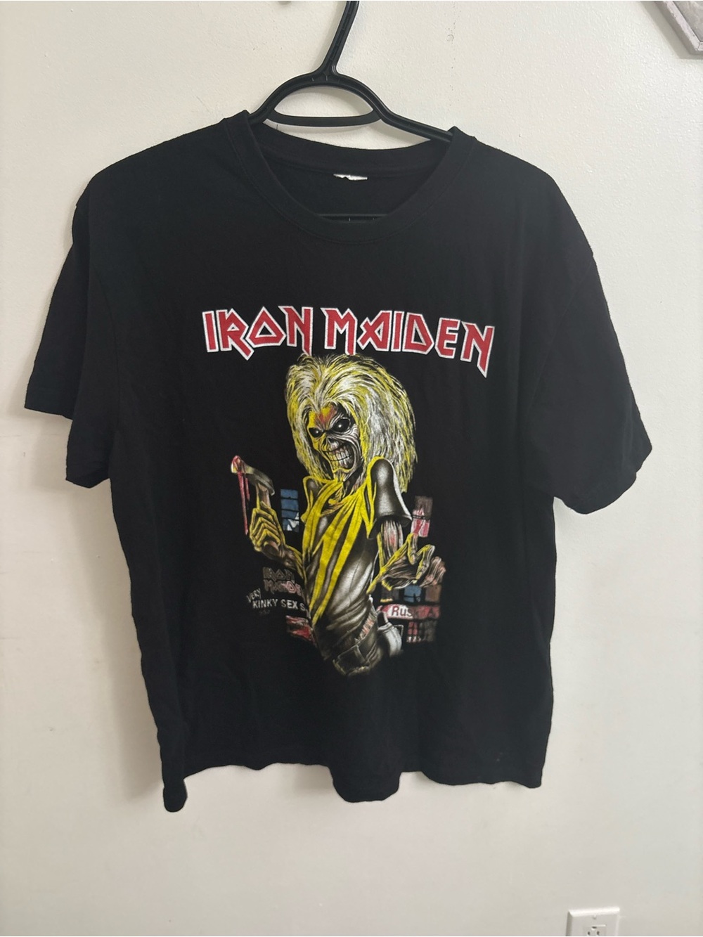 Iron maiden Graphic Band T-Shirt unisex size large